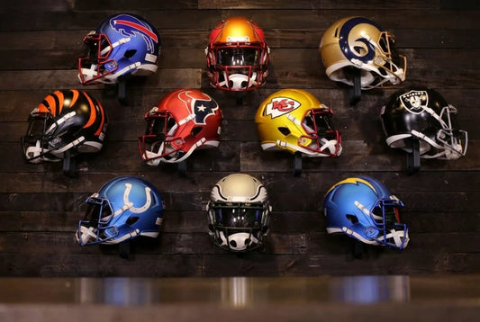 Wall Hanger for Full-Size Football Helmet — source view 1