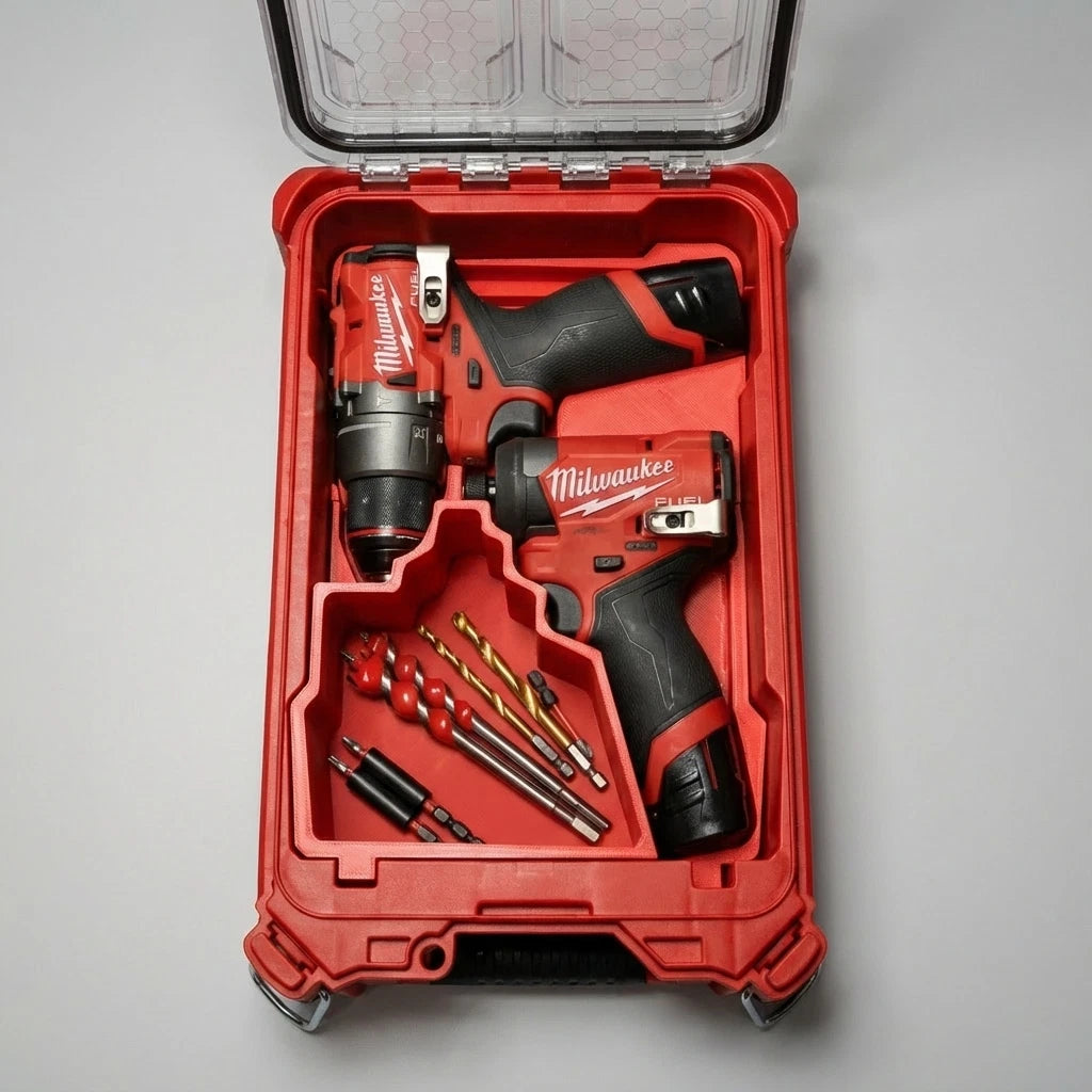 Deep PACKOUT Insert for M12 Gen 3 Impact Driver and Hammer Drill Combo — source view 1