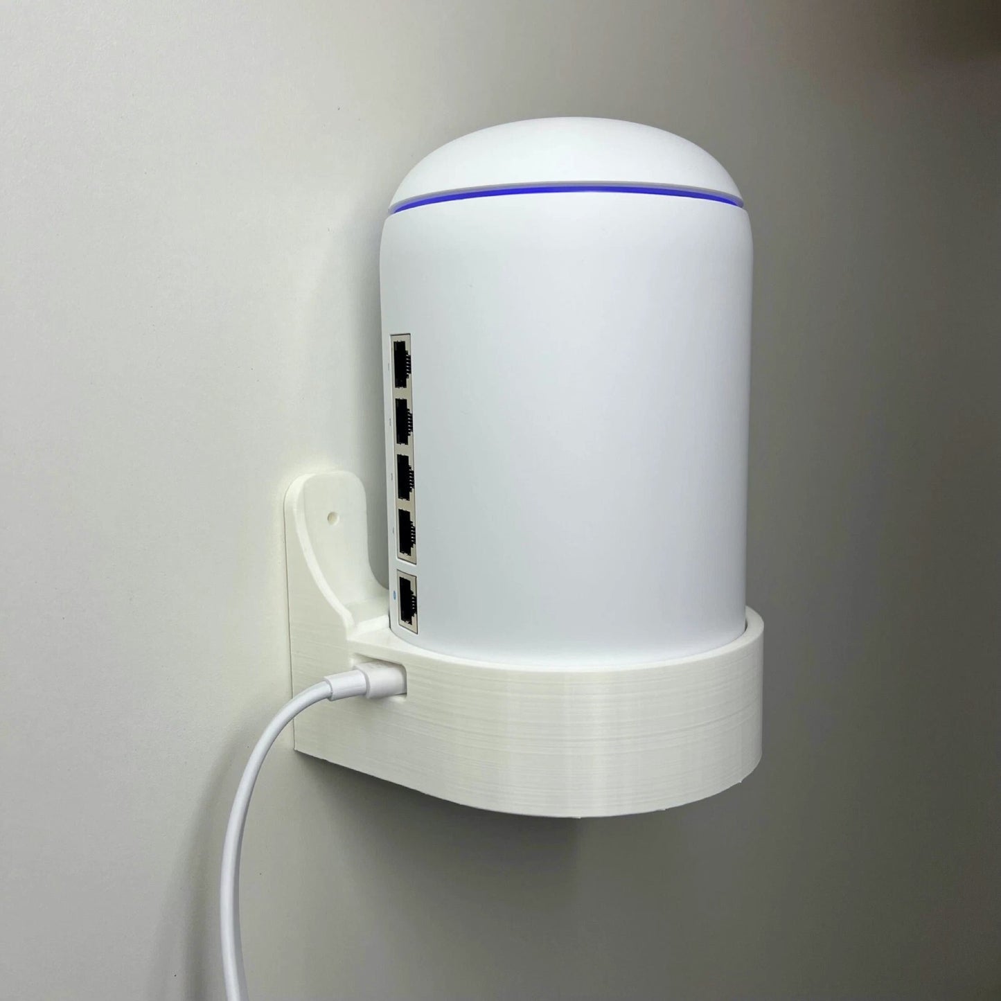 Side profile of Rack Forged wall mount for UniFi Dream Machine and Dream Router