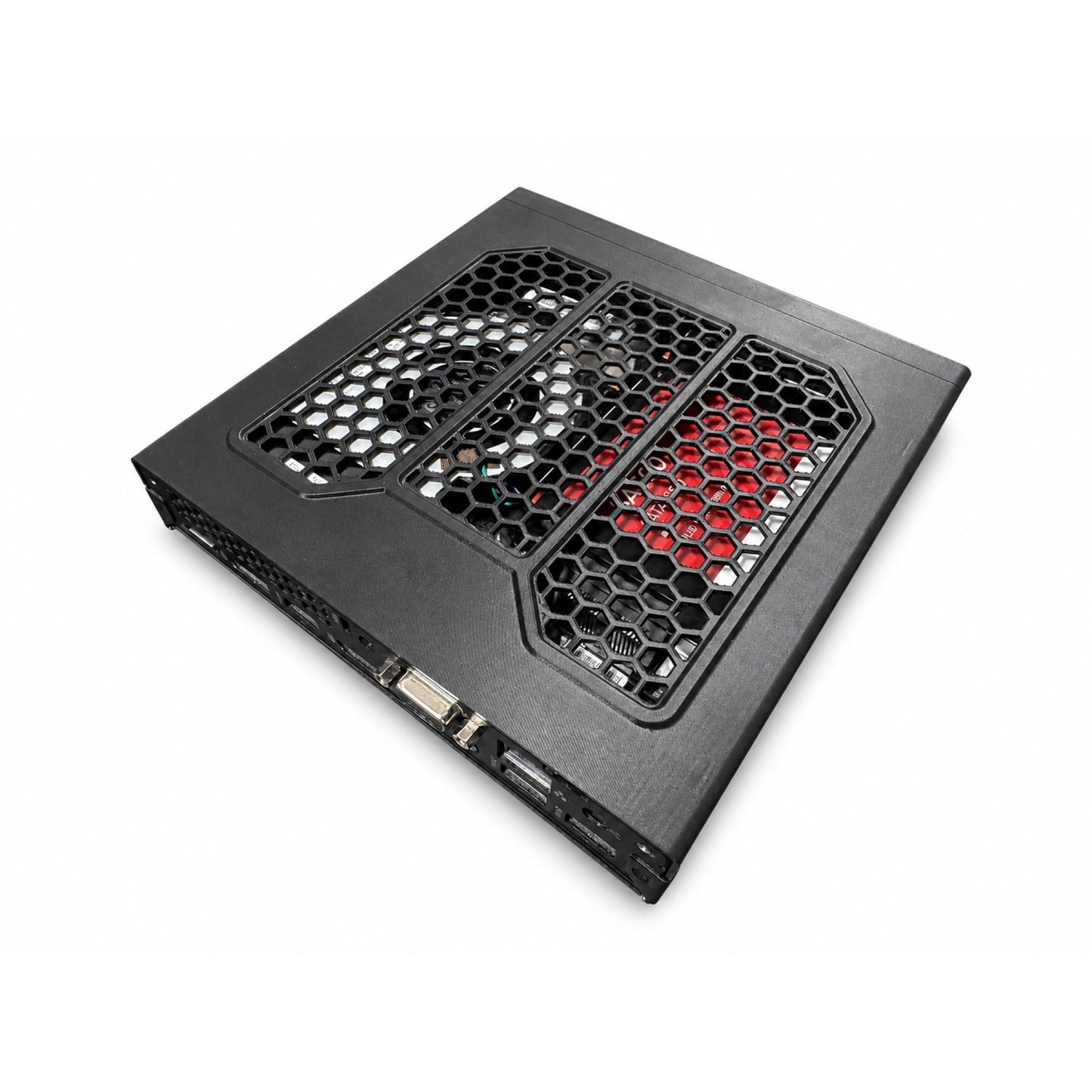 Vented replacement lid fitted on a Lenovo ThinkCentre M700 or M900 Tiny PC