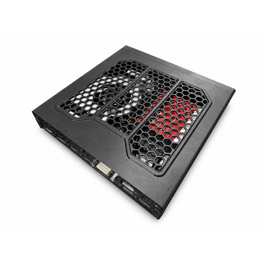 Vented replacement lid fitted on a Lenovo ThinkCentre M700 or M900 Tiny PC