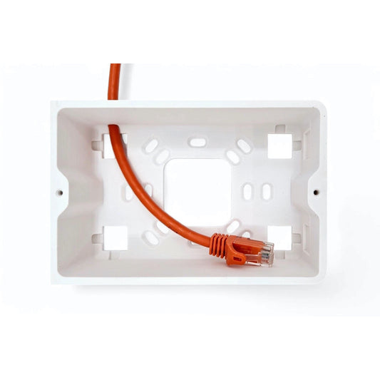 Surface-Mount Junction Box for UniFi U7 In-Wall Access Point shown in use