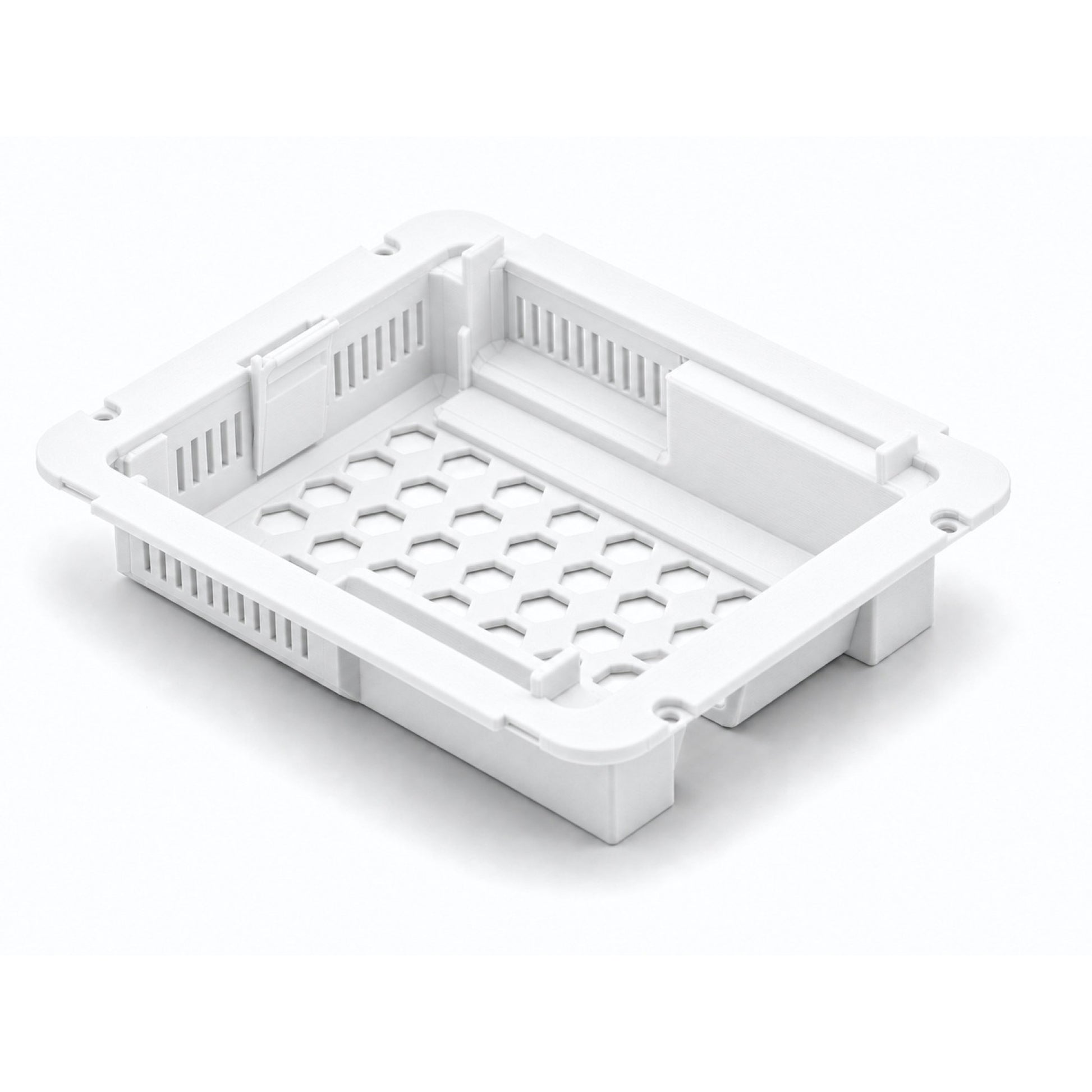 White recessed mount for a UniFi U7 Pro access point — interior view