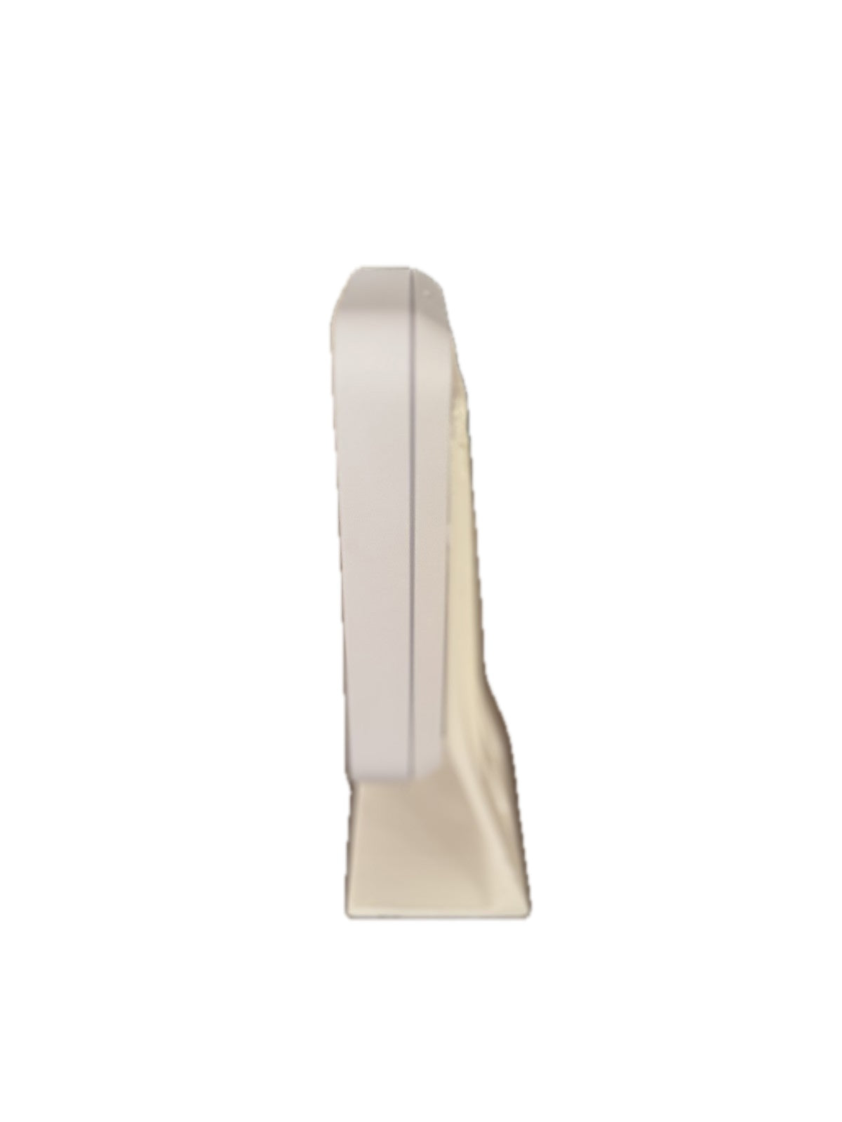 Side detail of Rack Forged desktop stand for UniFi U6 and U7 In-Wall access point fit
