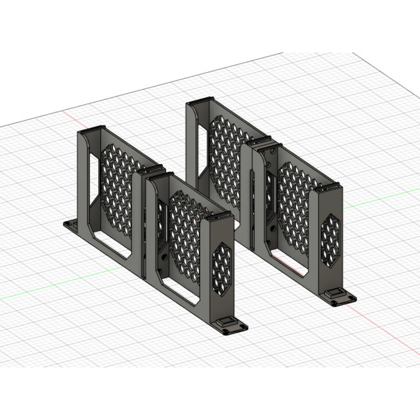 Dual mini-PC layout for Rack Forged 19-inch rack mount for Dell OptiPlex Micro