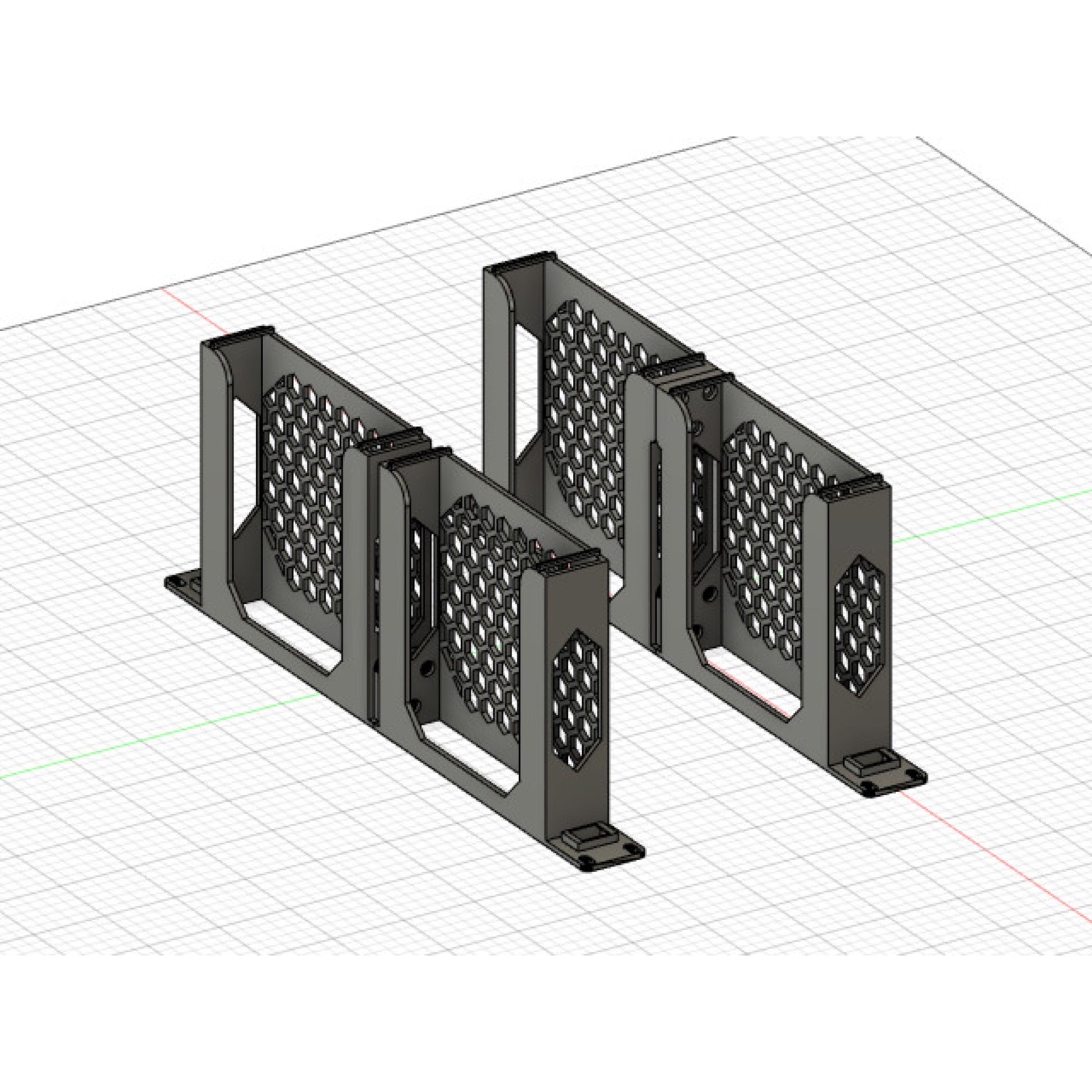 Dual mini-PC layout for Rack Forged 19-inch rack mount for Dell OptiPlex Micro