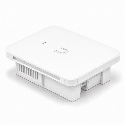 White recessed mount shown with a UniFi access point seated in place — access point not included.