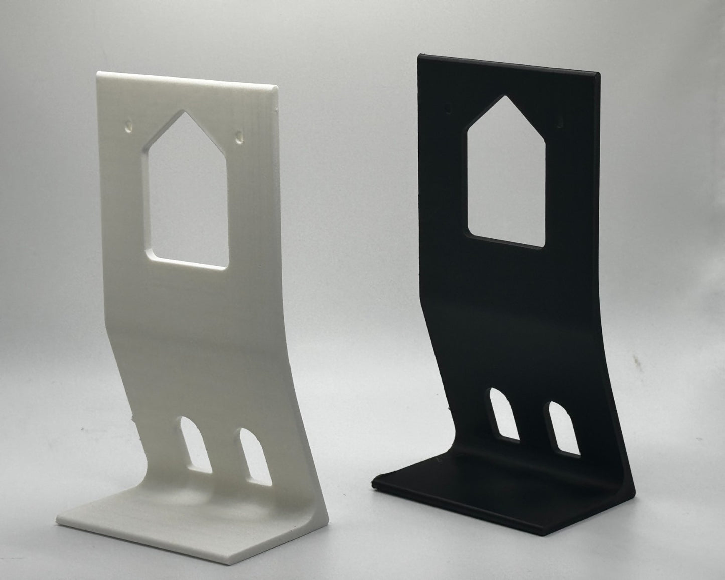 Rack Forged desktop stand color options for UniFi U6 and U7 In-Wall access points