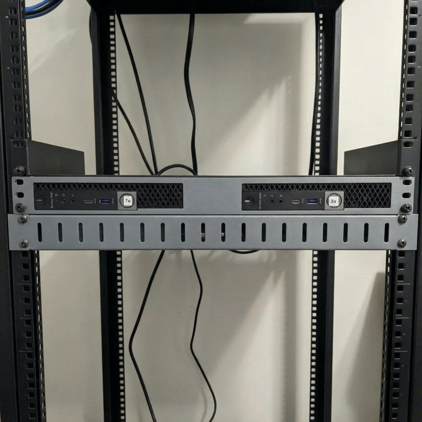 Gray Rack Forged 19-inch rack mount option for Dell OptiPlex Micro mini-PCs